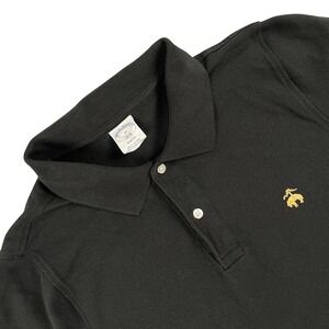 Brooks‎ Brothers Polo Youth XL Black 1818 Slim Fit Short Sleeve Embroidered Logo